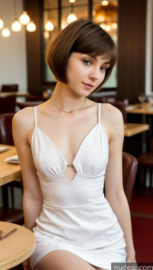 related ai porn images free for Small Tits Beautiful Skinny Small Ass Fairer Skin 18 Brunette Short Hair Russian Dress Detailed Restaurant