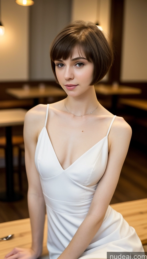 related ai porn images free for Small Tits Beautiful Skinny Small Ass Fairer Skin 18 Brunette Short Hair Russian Dress Detailed Restaurant