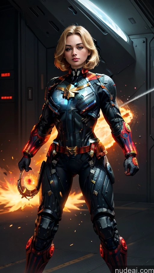 related ai porn images free for EdgHalo_armor, Power Armor, Wearing EdgHalo_armor, Captain Marvel Powering Up Science Fiction Style Space Abs