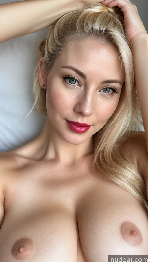 related ai porn images free for Woman One Beautiful 30s Huge Boobs Fairer Skin Lipstick Detailed Nude Asian Blonde Hair Bun Close-up View