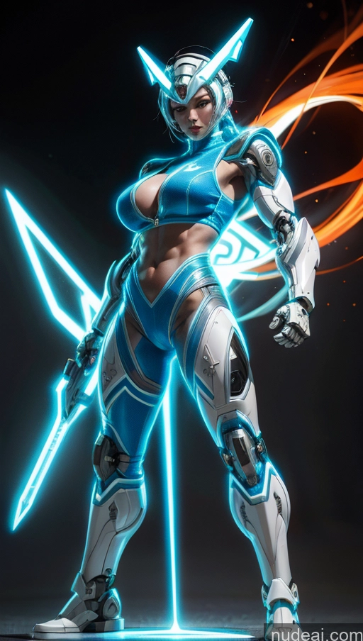 related ai porn images free for Several Israel Superhero Bodybuilder Abs Perfect Boobs Powering Up Science Fiction Style Dynamic View SSS: A-Mecha Musume A素体机娘 Neon Lights Clothes: Blue