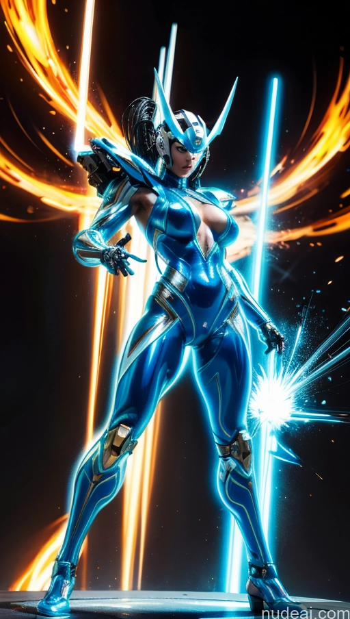 related ai porn images free for Several Israel Superhero Bodybuilder Abs Perfect Boobs Powering Up Science Fiction Style Dynamic View SSS: A-Mecha Musume A素体机娘 Neon Lights Clothes: Blue