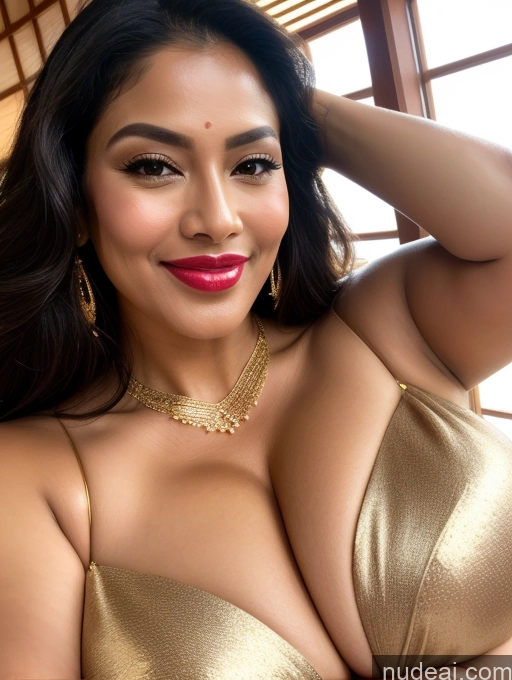 related ai porn images free for Miss Universe Model Busty Huge Boobs Beautiful Lipstick Big Ass Chubby Fairer Skin 50s Happy Seductive Black Hair Straight Indonesian Onsen Close-up View Sari Gold Jewelry Jewelry Bright Lighting Sexy Face