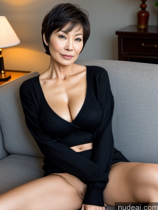 related ai porn images free for Milf Small Tits Perfect Body Pubic Hair Sexy Face Short Hair Chinese Couch Spreading Legs Sweater Stockings Cleavage Partially Nude Dark Lighting 60s