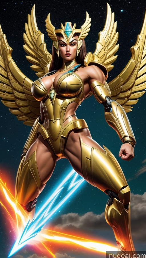 related ai porn images free for Several Bodybuilder Abs Perfect Boobs Egyptian Hawkgirl Regal Powering Up Science Fiction Style SSS: A-Mecha Musume A素体机娘