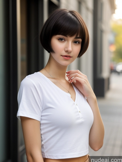 related ai porn images free for Small Tits Beautiful Skinny 18 Russian Short Hair Close-up View Shirt Black Hair