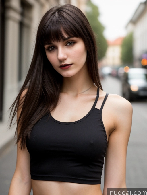 related ai porn images free for 18 Small Tits Skinny Beautiful Russian Close-up View Goth Brunette Tank Top Street Bangs