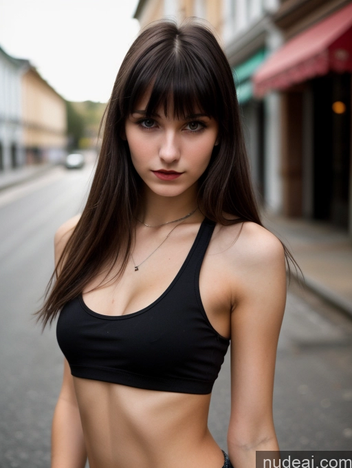 related ai porn images free for 18 Small Tits Skinny Beautiful Russian Close-up View Goth Brunette Tank Top Street Bangs