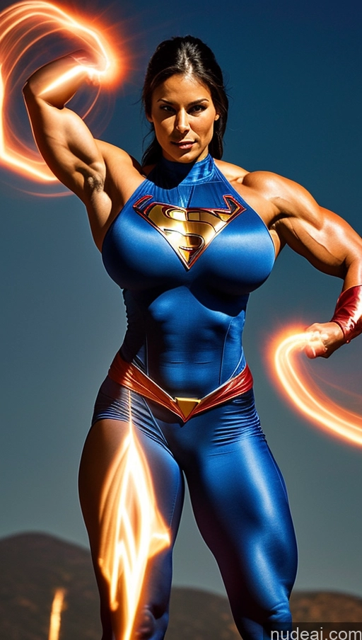 related ai porn images free for Several Muscular Abs Science Fiction Style Superhero Powering Up Bodybuilder Huge Boobs Perfect Body