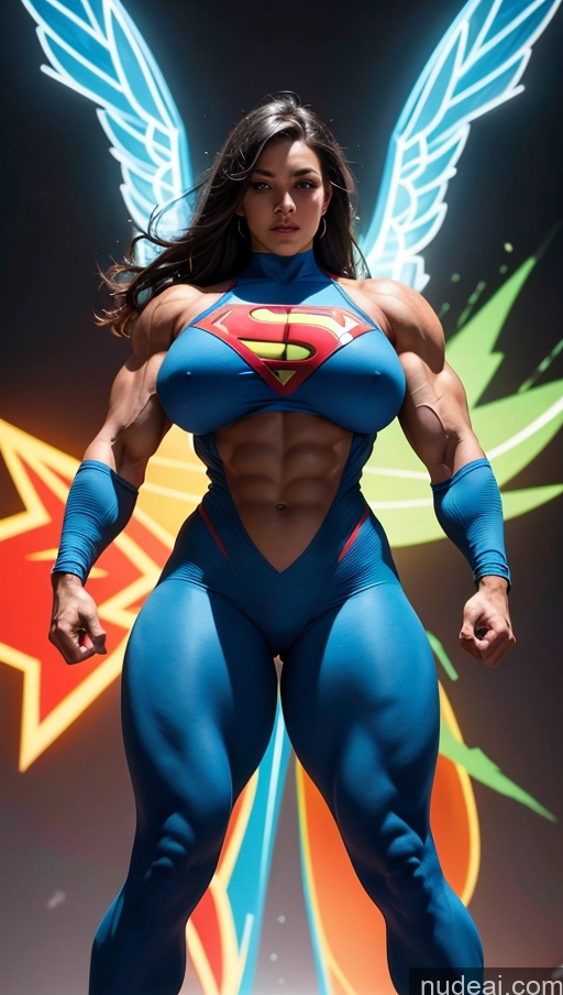 related ai porn images free for Several Muscular Abs Science Fiction Style Superhero Powering Up Bodybuilder Huge Boobs Perfect Body