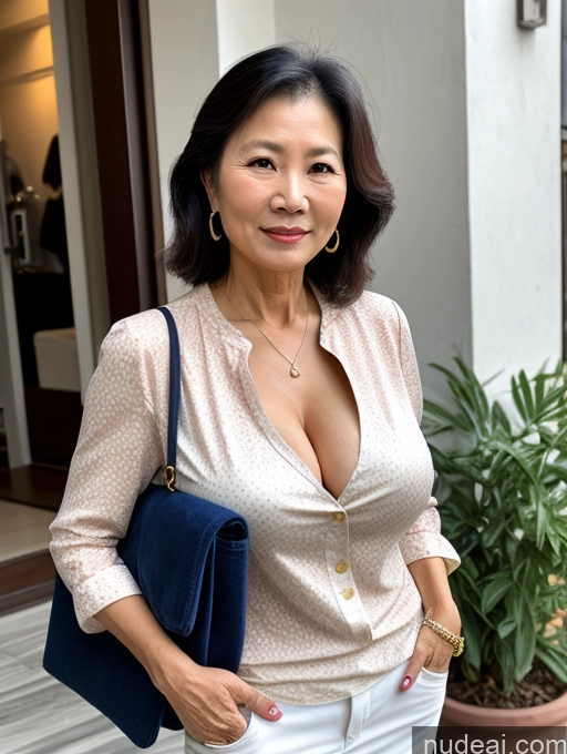 related ai porn images free for Milf Two 60s Vietnamese Casual Blouse Cleavage