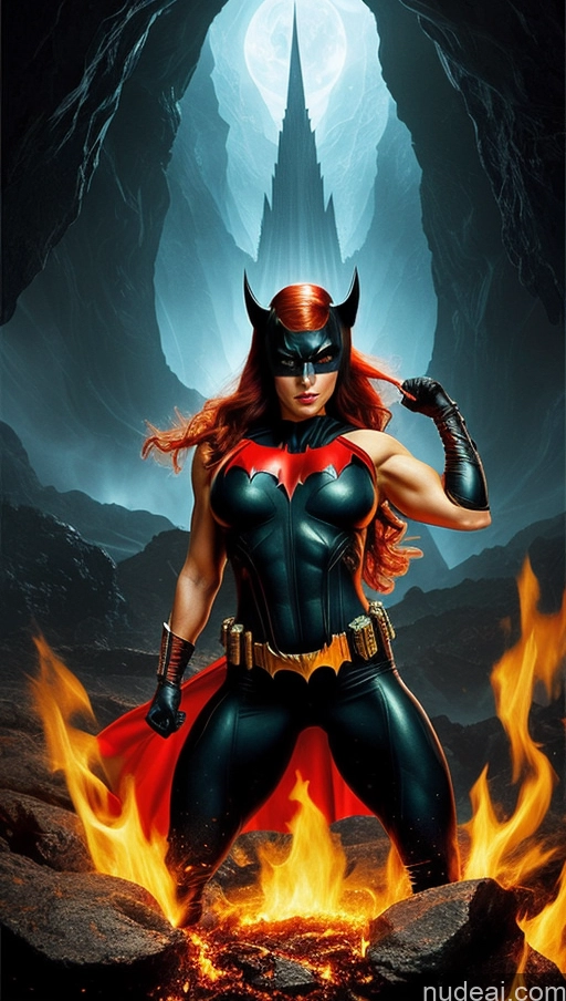 related ai porn images free for Several Busty Muscular Abs Perfect Body Bright Lighting Surrealist Bodybuilder Hell Batwoman