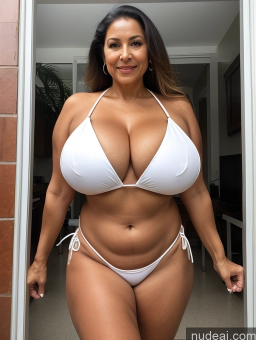 related ai porn images free for Milf One Busty Huge Boobs Tanned Skin 70s Brazilian Front View Lab Coat Microkini Professor Thong