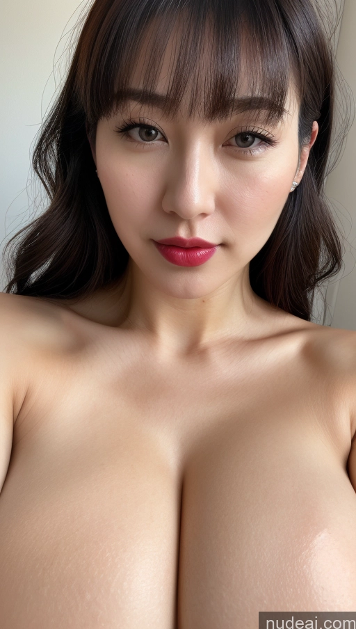 related ai porn images free for One Huge Boobs Beautiful Lipstick Fairer Skin 30s Close-up View Black Hair Korean Bangs Woman