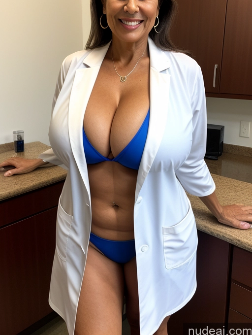 related ai porn images free for Milf One Busty Huge Boobs Tanned Skin 70s Front View Microkini Thong Brazilian Lab Coat Professor