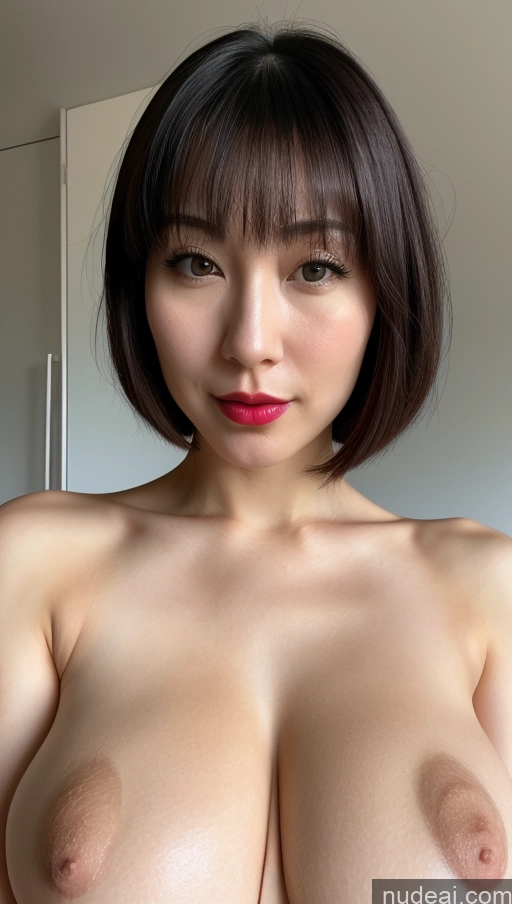 related ai porn images free for One Huge Boobs Beautiful Lipstick Fairer Skin 30s Close-up View Black Hair Bobcut Woman Japanese