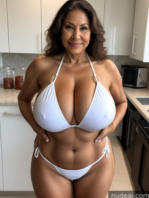 related ai porn images free for Milf One Busty Huge Boobs Tanned Skin 70s Front View Microkini Thong Brazilian Lab Coat Professor