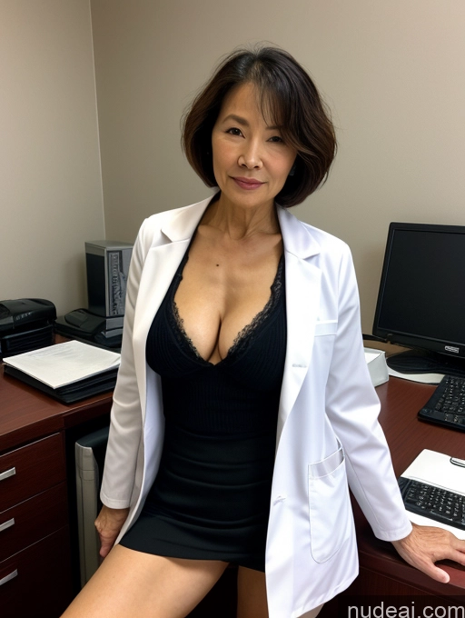 related ai porn images free for Milf Two Perfect Boobs Perfect Body Pubic Hair Short Hair 80s Chinese Office Doctor Lab Coat Cleavage Dark Lighting Sexy Face