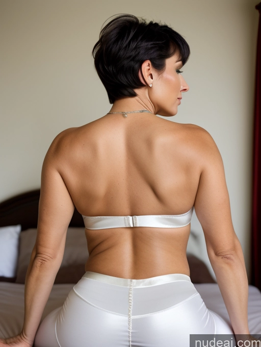 related ai porn images free for 50s Czech Black Hair Pixie Bedroom Blouse Shirt Yoga Pants Satin Detailed Thick Milf Straddling Back View Perfect Boobs