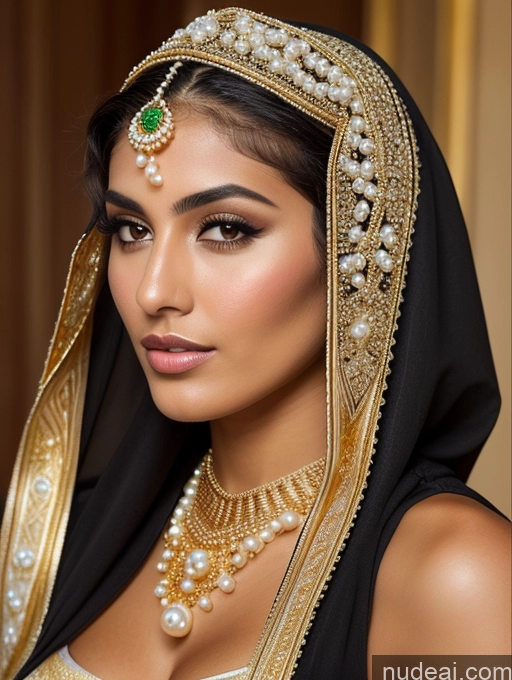 related ai porn images free for Miss Universe Model Busty Beautiful Short Pubic Hair Tanned Skin 18 Serious Black Hair Long Hair Arabic Lake Niqab Gold Jewelry Pearl Jewelry Detailed