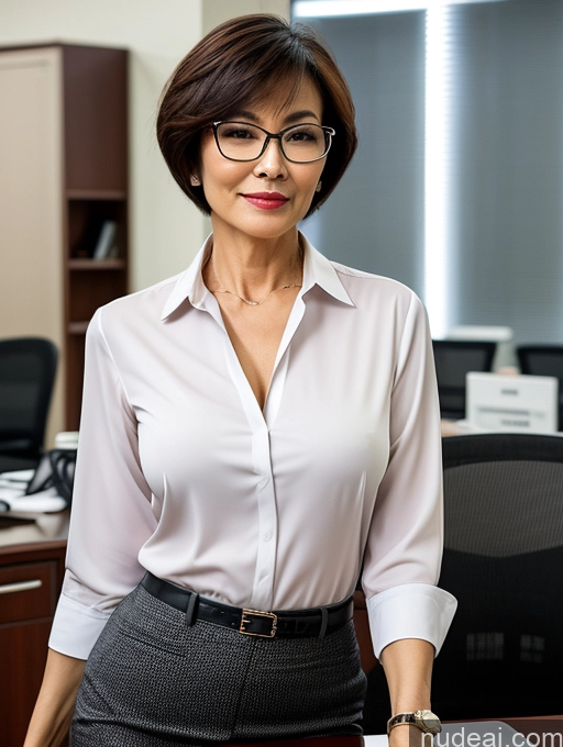 related ai porn images free for Milf Perfect Boobs Beautiful Glasses Perfect Body Short Hair 60s Chinese Office Blouse Casual Professor Stylish Suit Cleavage Dark Lighting Detailed Sexy Face