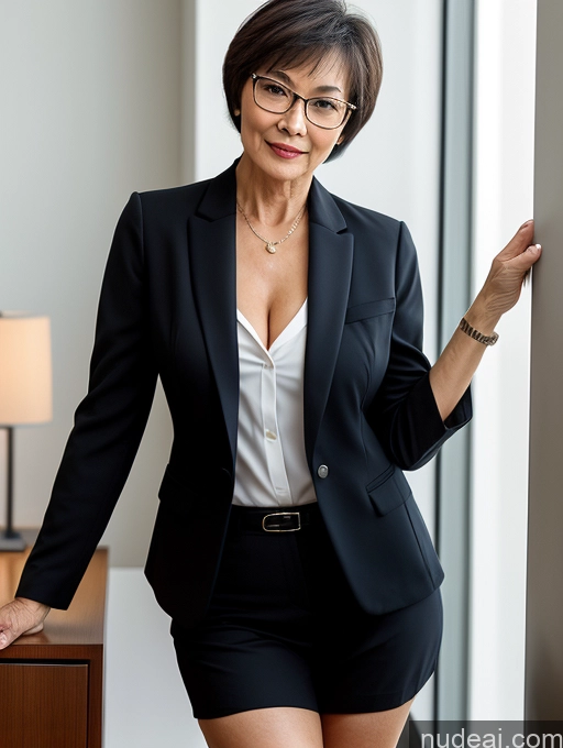 related ai porn images free for Milf Perfect Boobs Beautiful Glasses Perfect Body Short Hair Chinese Office Blouse Casual Professor Stylish Suit Cleavage Dark Lighting Detailed Sexy Face 70s Partially Nude