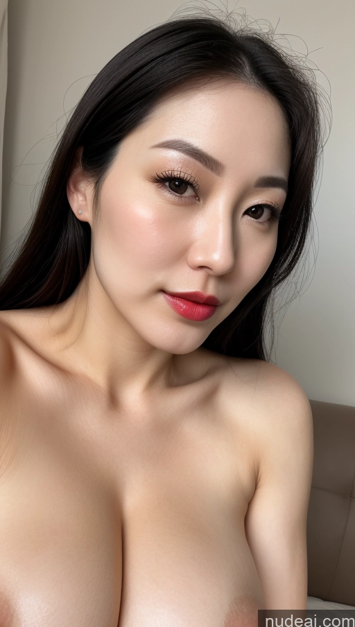 related ai porn images free for Woman One Huge Boobs Beautiful Lipstick Fairer Skin 30s Black Hair Slicked Korean Close-up View