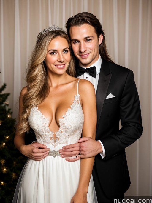 related ai porn images free for Small Tits Beautiful Skinny Long Hair Serious Blonde White Soft + Warm Front View Wedding Cleavage Dark Lighting Detailed Woman + Man Two Happy 40s