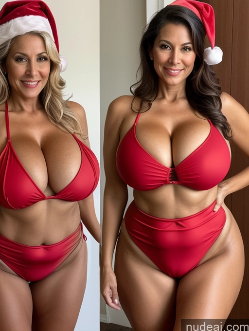 related ai porn images free for Milf One Busty Huge Boobs Tanned Skin Brazilian Front View Microkini Professor Thong 60s Santa