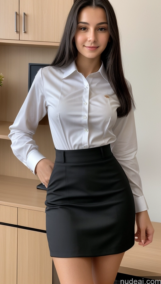 related ai porn images free for Small Tits Beautiful Skinny Small Ass 18 Black Hair Straight Russian Office Long Skirt Cleavage Detailed Shirt Suit