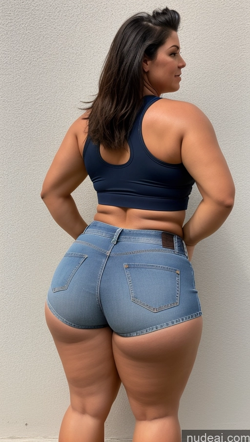 related ai porn images free for Athlete Big Ass Big Hips Jeans Short Shorts