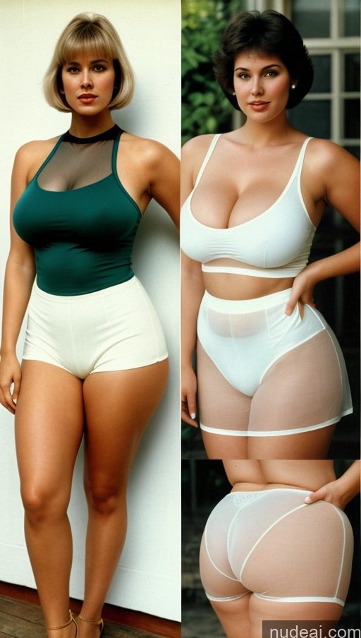 ai nude image of there are two pictures of a woman in underwear and a woman in a bra pics of Woman Huge Boobs Perfect Boobs Thick Big Hips Perfect Body Fairer Skin Big Ass Dress Traditional Chubby Short Hair Short Shorts Transparent 70s