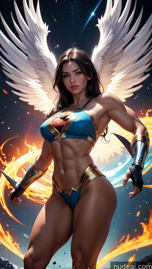 related ai porn images free for Bodybuilder Busty Several Muscular Abs Angel Viking Powering Up Surrealist Mary Thunderbolt Superhero Dynamic View