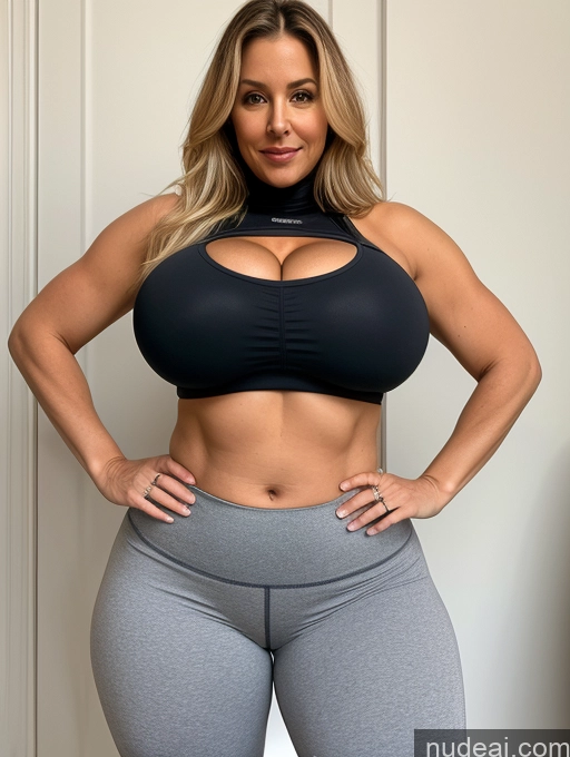 related ai porn images free for Milf One Busty Huge Boobs Perfect Boobs Beautiful Big Ass Thick Big Hips Short Perfect Body 40s Blonde Long Hair White Sports Bra Yoga Pants Cleavage