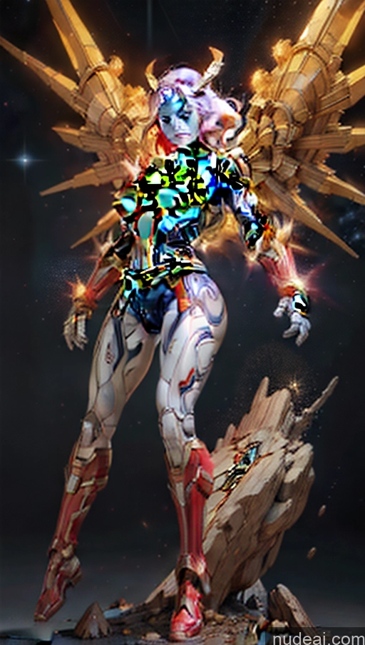 related ai porn images free for Bodybuilder Busty Muscular Abs Surrealist Space Dynamic View SSS: A-Mecha Musume A素体机娘 Has Wings Captain Marvel Powering Up