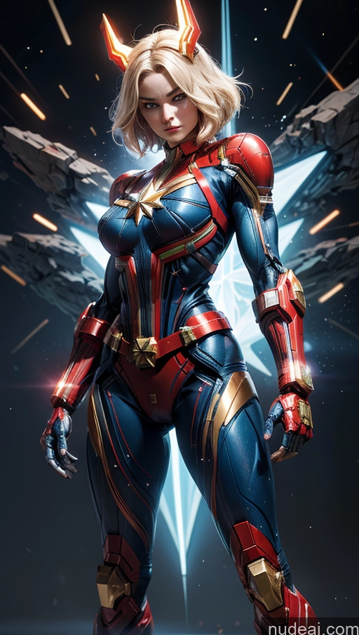 related ai porn images free for Bodybuilder Busty Muscular Abs Surrealist Space Dynamic View SSS: A-Mecha Musume A素体机娘 Captain Marvel Powering Up