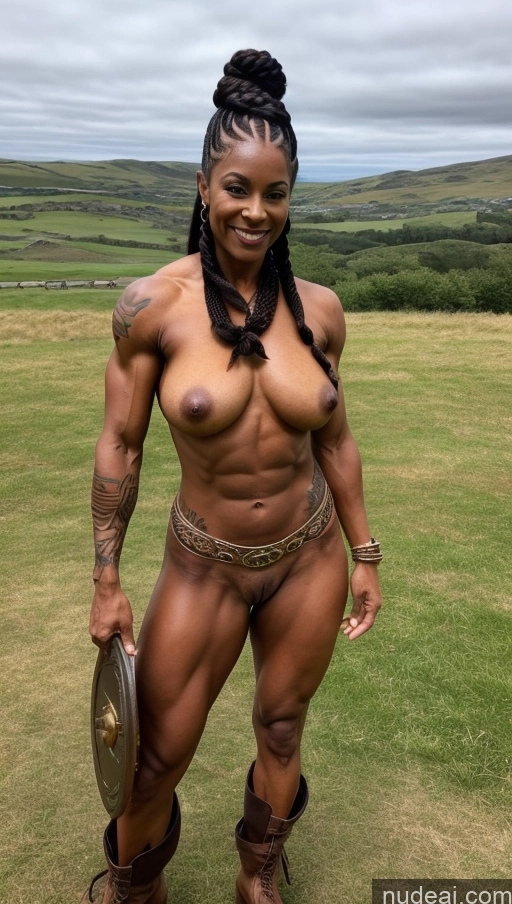 related ai porn images free for Bodybuilder Muscular Abs Nude White Hair Tanned Skin Perfect Boobs 80s Black Tattoos Boots Braided Viking