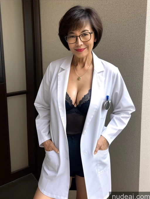 related ai porn images free for Milf Two Perfect Boobs Beautiful Glasses Perfect Body Short Hair 70s Chinese Bra Casual Doctor Lab Coat Cleavage Dark Lighting Detailed Sexy Face