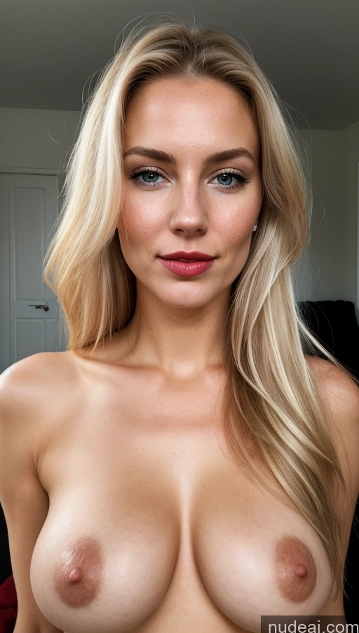 ai nude image of a close up of a woman with a very big breast pics of Busty Perfect Boobs Beautiful Lipstick Skinny Perfect Body 20s Sexy Face Scandinavian Cumshot