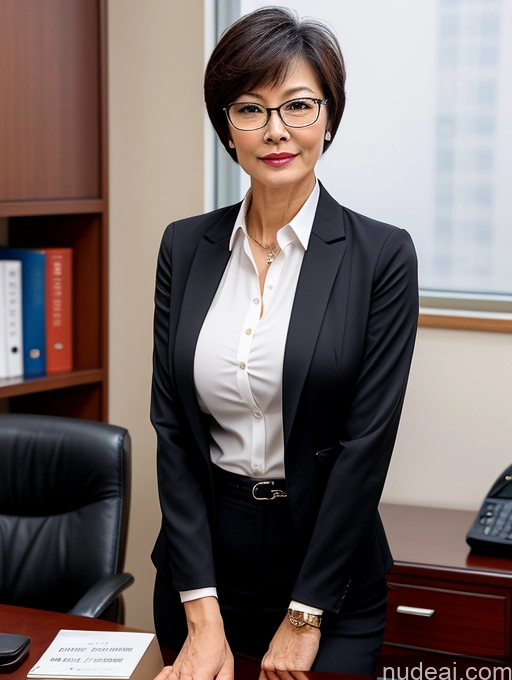 related ai porn images free for Milf Perfect Boobs Beautiful Glasses Perfect Body Short Hair 60s Chinese Office Blouse Casual Professor Stylish Suit Cleavage Dark Lighting Detailed Sexy Face