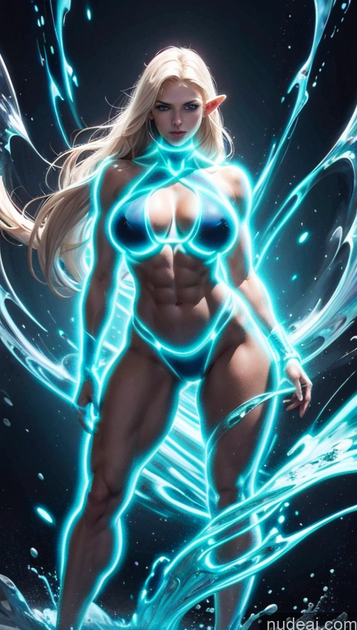 related ai porn images free for Perfect Boobs Muscular Abs Car Powering Up Dynamic View Bodybuilder Deep Blue Eyes Neon Lights Clothes: Blue Surrealist