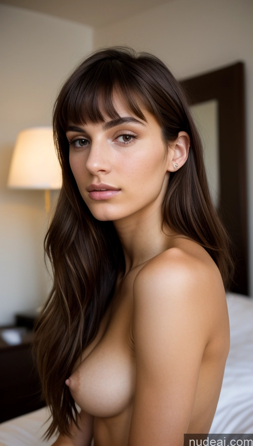 related ai porn images free for Model Small Tits Skinny Beautiful 18 Serious Brunette Bangs Jewish Bedroom Close-up View Nude Bright Lighting