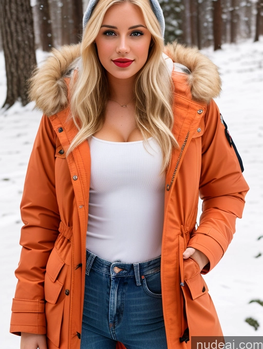 related ai porn images free for Beautiful Blonde Long Hair Fairer Skin Tanned Skin Busty Model Portuguese Lipstick Sexy Face 18 Parka Snow Bikini Jeans