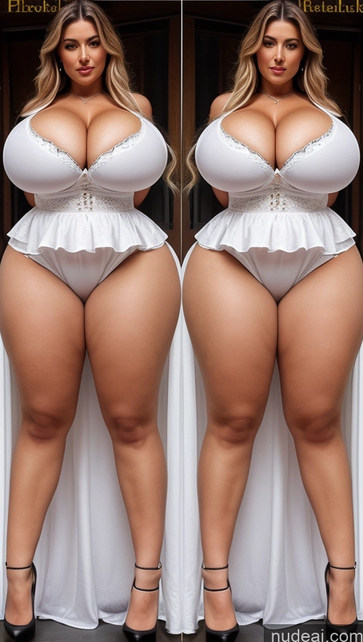 ai nude image of a close up of a woman in a white lingerie posing for a picture pics of Huge Boobs Busty Big Ass Perfect Boobs Thick Big Hips Perfect Body Dirndl Dress Detailed Alternative