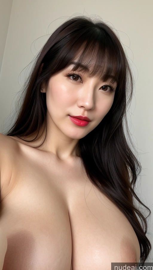 related ai porn images free for Woman One Huge Boobs Beautiful Lipstick Fairer Skin 30s Black Hair Bangs Korean Close-up View Detailed