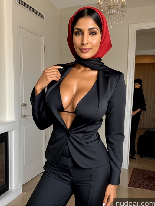 related ai porn images free for Milf Perfect Boobs Perfect Body Beautiful Dark Skin 60s Sexy Face Short Hair Arabic Party Niqab Cleavage Partially Nude Detailed Two Blouse Suit High Heels