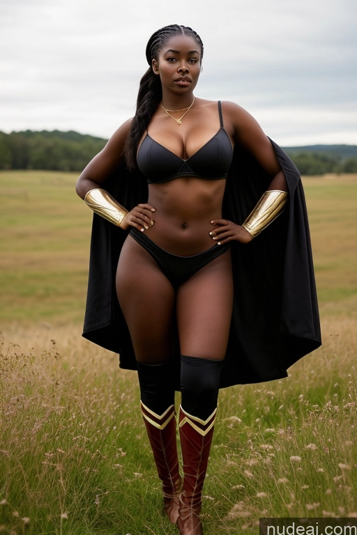 related ai porn images free for Perfect Boobs Perfect Body 18 Detailed Busty Ponytail Meadow African Superhero Traditional