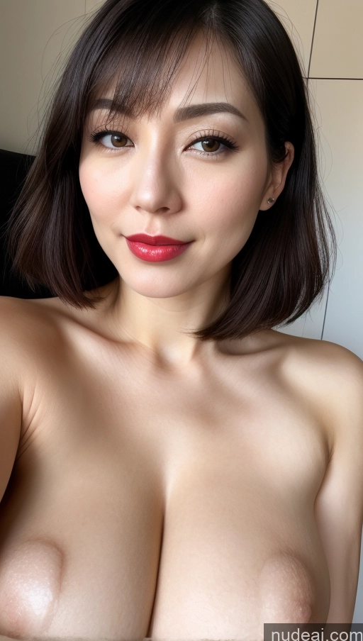 related ai porn images free for Woman One Huge Boobs Beautiful Lipstick Fairer Skin 30s Black Hair Bobcut Japanese Close-up View