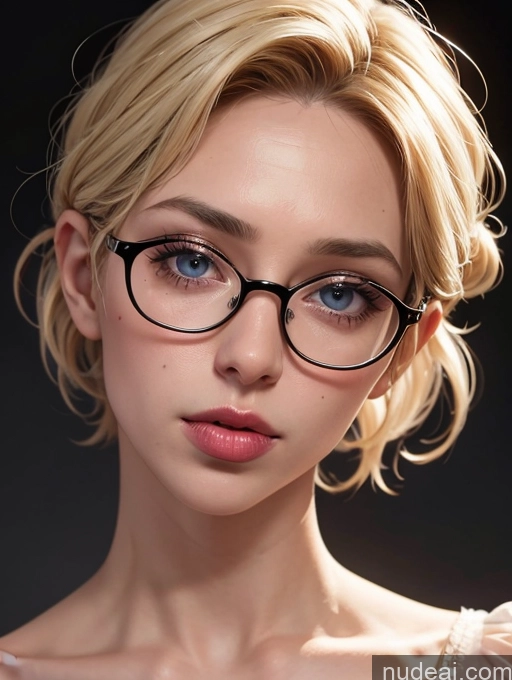 ai nude image of blond woman with glasses and a pink dress posing for a picture pics of Sexy Face Busty Glasses Blouse Nightgown Satin Transparent Simple Blowjob Close-up View Thick Blonde Pixie 50s Czech