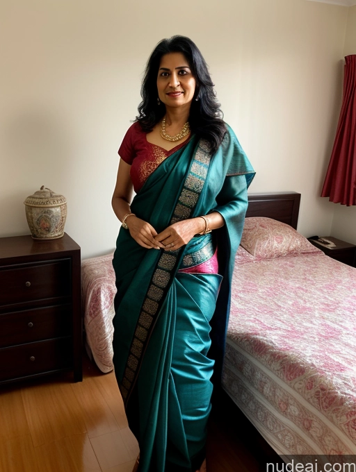 related ai porn images free for Black Hair Long Hair Indian Bedroom Sari Front View 50s Milf